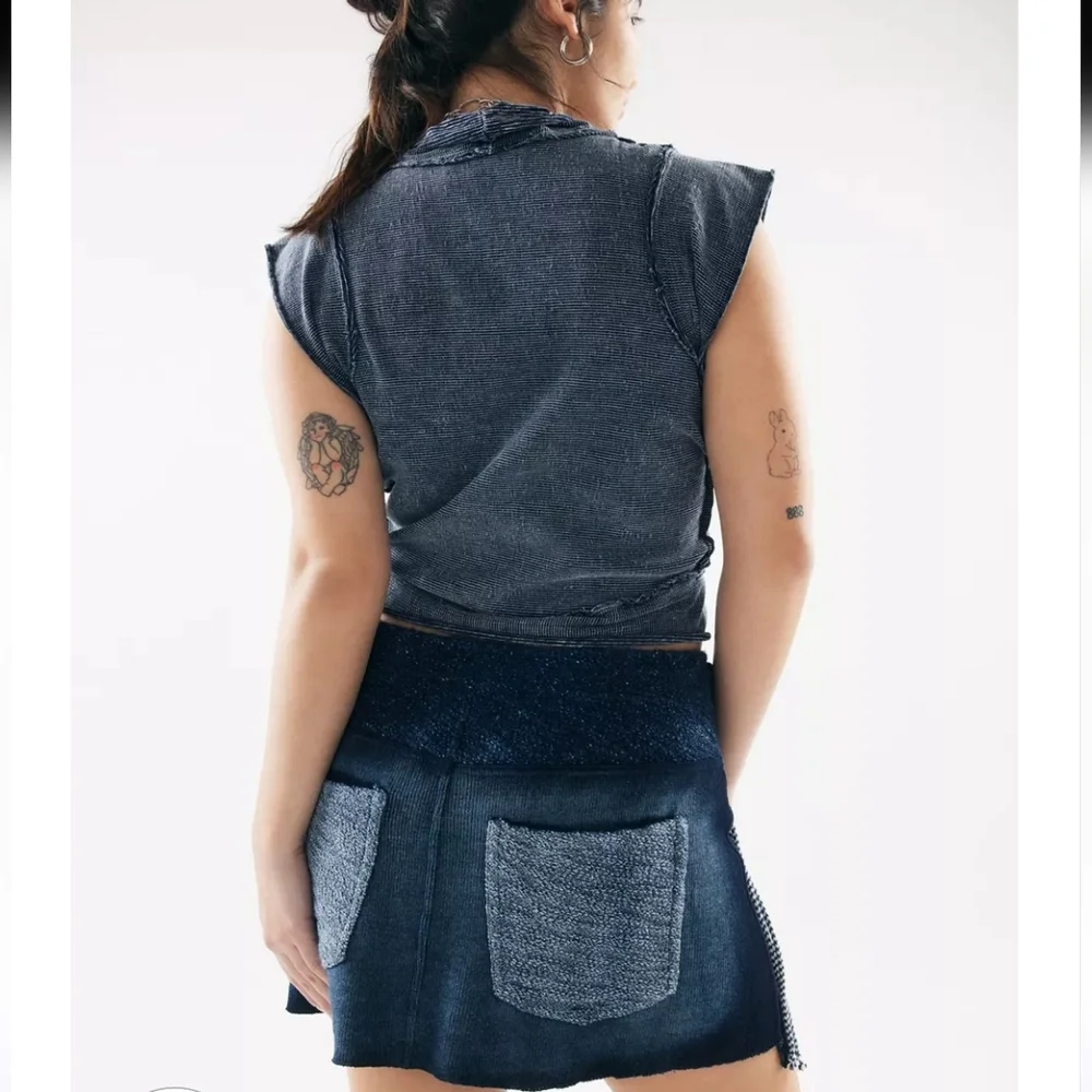 Nice Knits By Knorts UO Exclusive Ombre Necklace Mini Skirt Size Small New - Picture 5 of 5